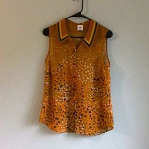 Cabi sheer sleeveless blouse